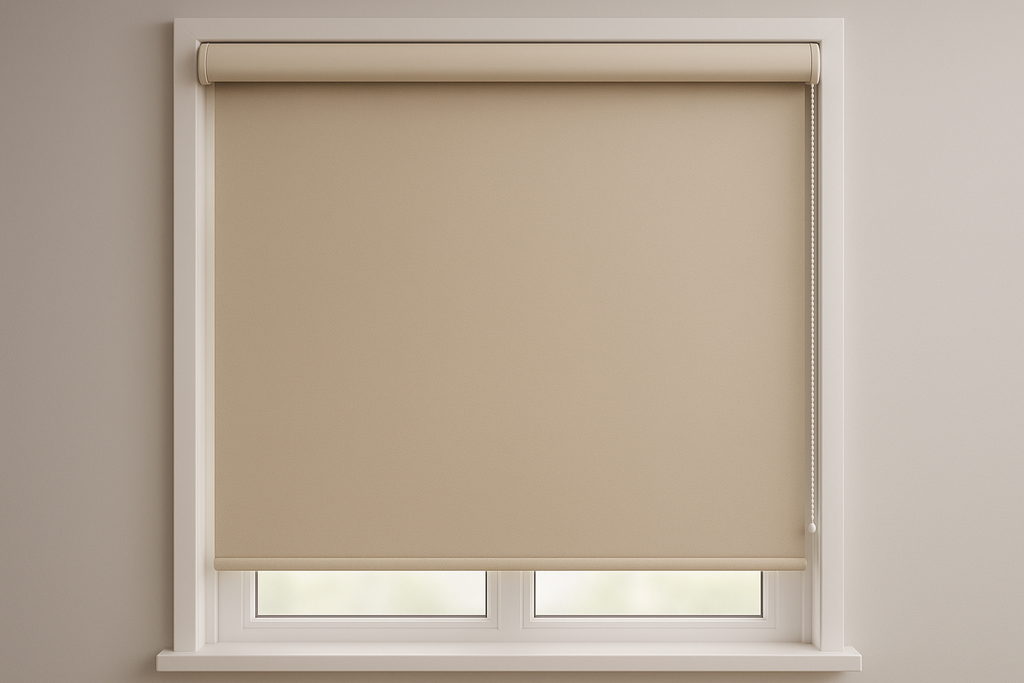 Enrollable en blockout de color beige 