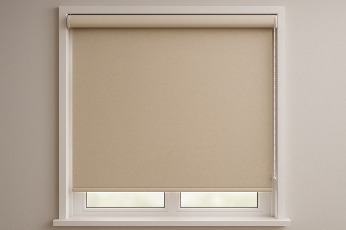 Enrollable en blockout de color beige 