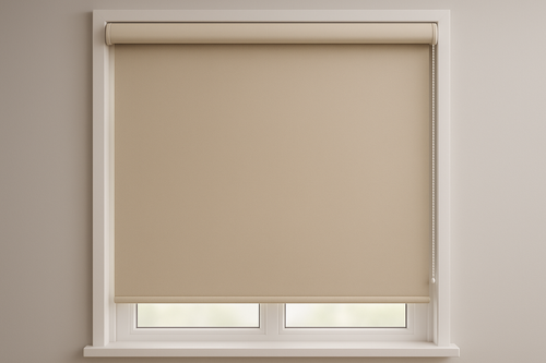 Enrollable en blockout de color beige 
